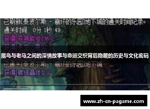 魔鸟与老马之间的深情故事与命运交织背后隐藏的历史与文化密码 魔鸟与老马之间的深情故事与命运交织背后隐藏的历史与文化密码